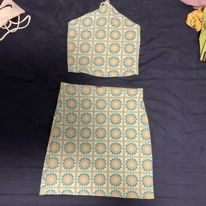 matching top and skirt